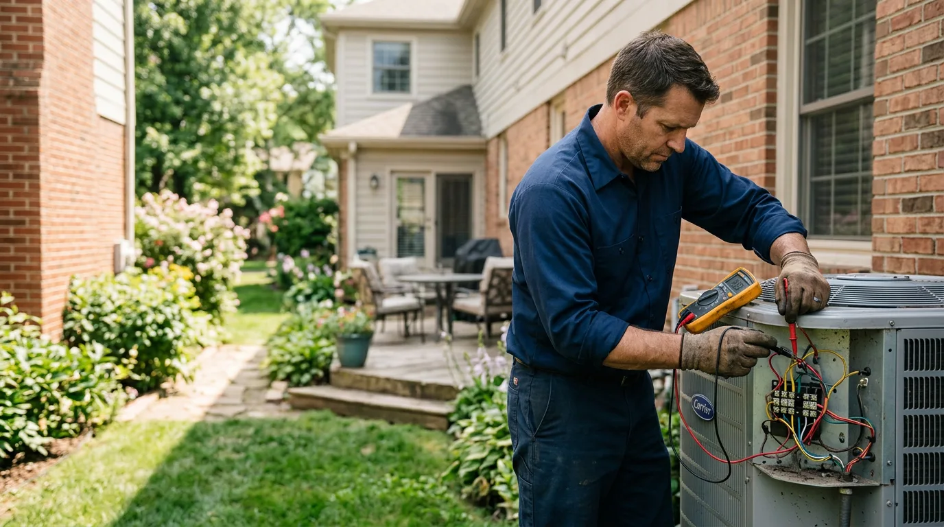 HVAC technician working near Elkton, OR